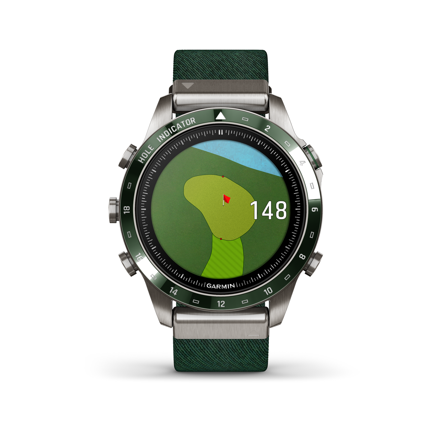 Garmin MARQ Golfer (Gen 2) – 46 mm Titanium, AMOLED Touchscreen, Luxury Golf Watch