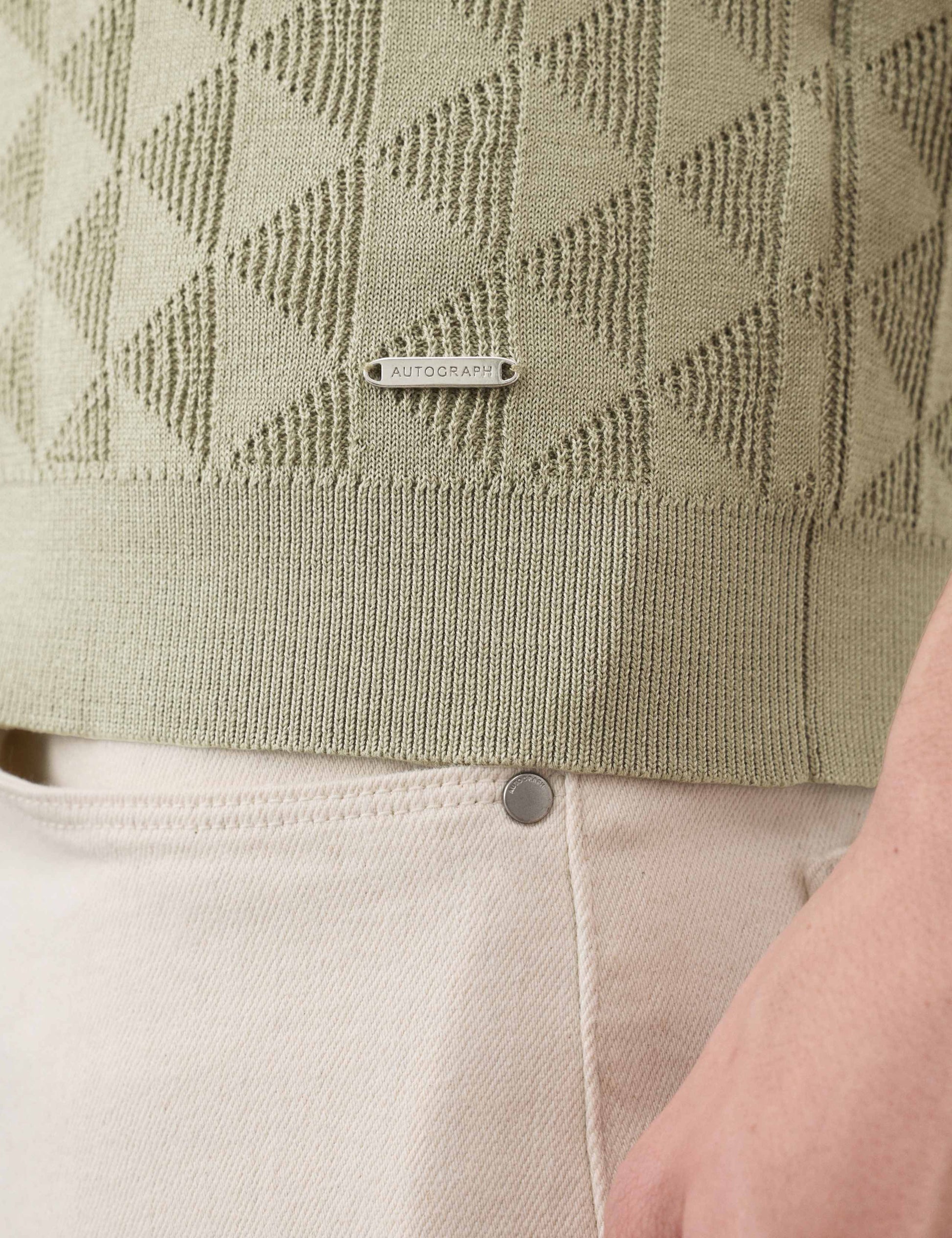 Mercerised Cotton Knitted Polo Shirt