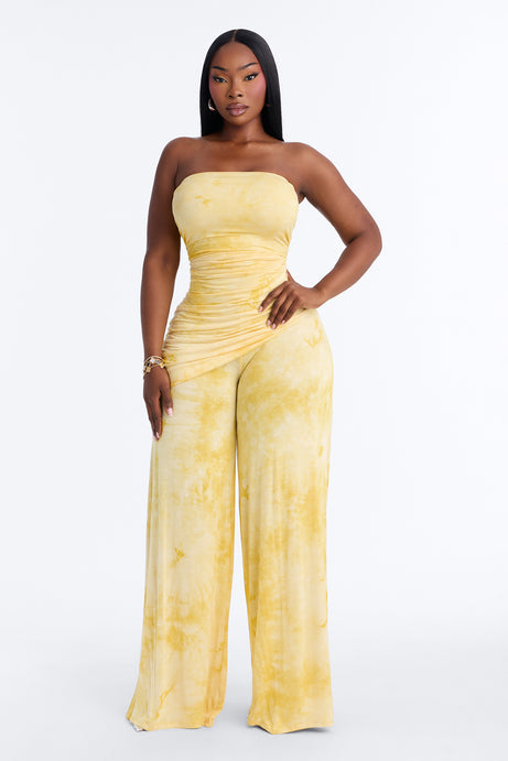 Tie Dye Dreams Strapless Jumpsuit