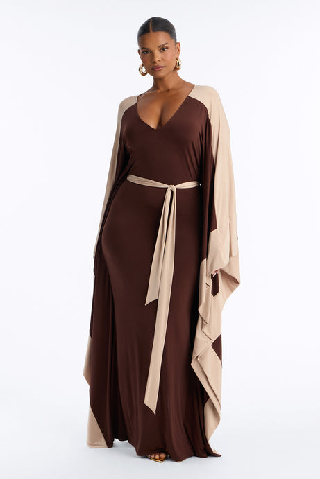 Classy And Sassy Draped Maxi Dress