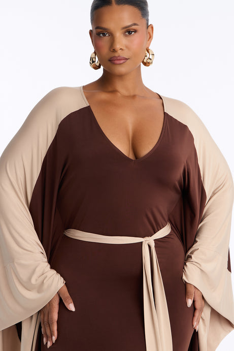 Classy And Sassy Draped Maxi Dress