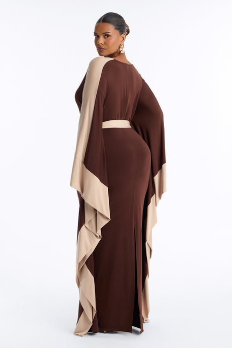 Classy And Sassy Draped Maxi Dress
