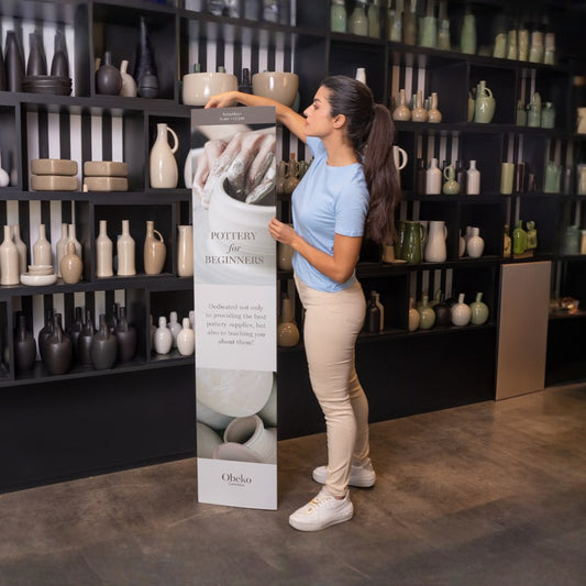 Triple-Sided Advertising Totems