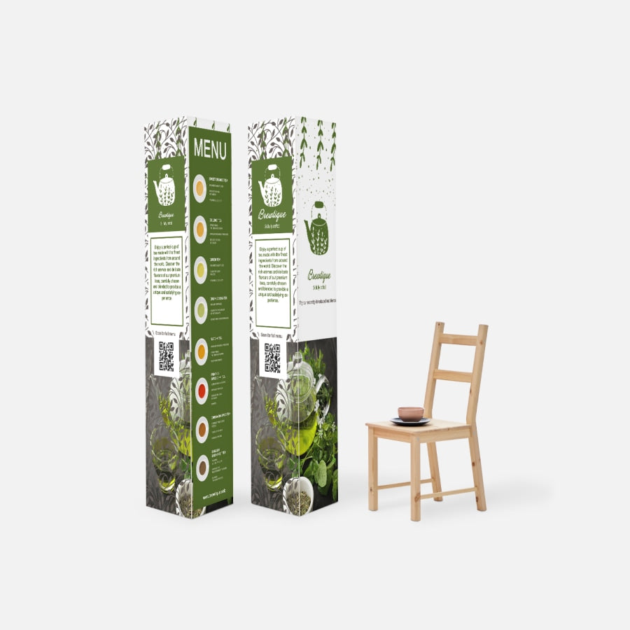 Triple-Sided Advertising Totems