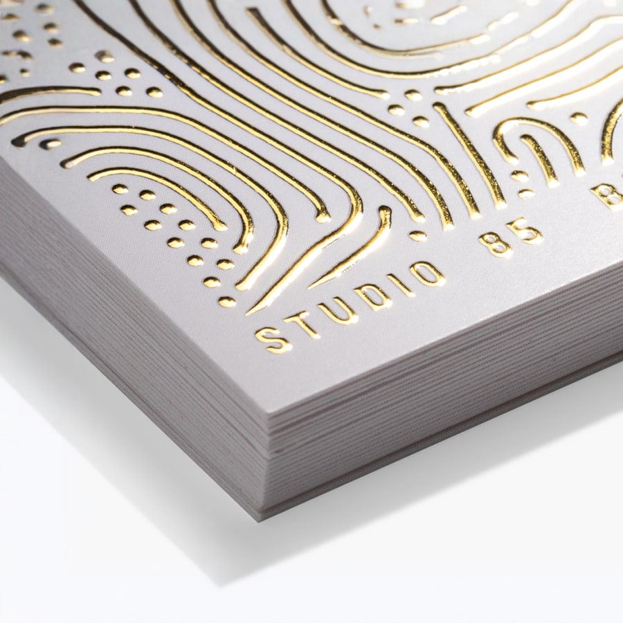 Raised Foil Business Cards