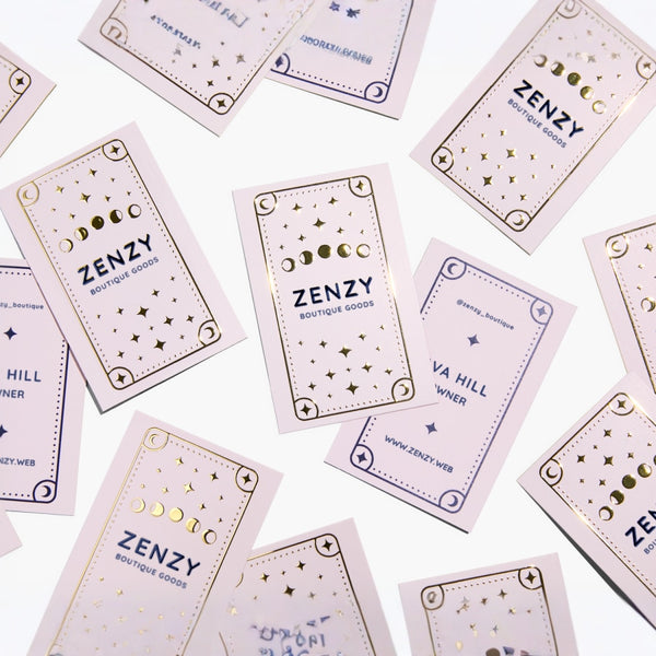 Raised Foil Business Cards