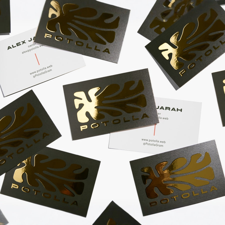Raised Foil Business Cards