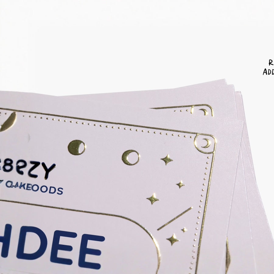 Raised Foil Business Cards