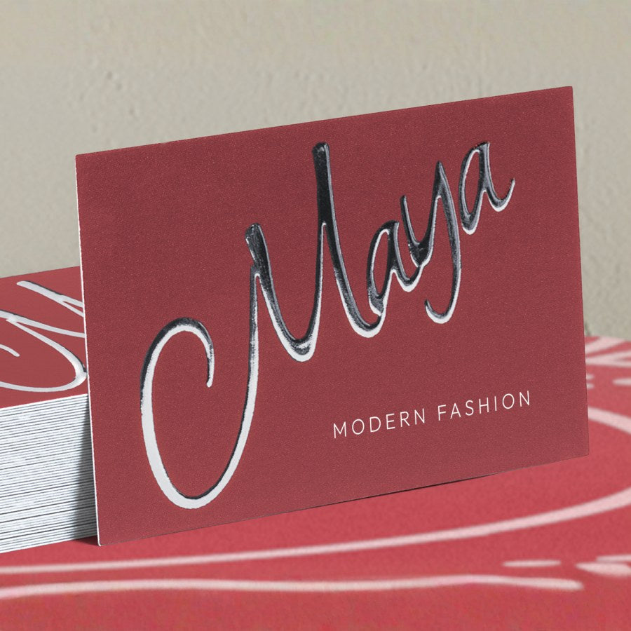 Raised Foil Business Cards