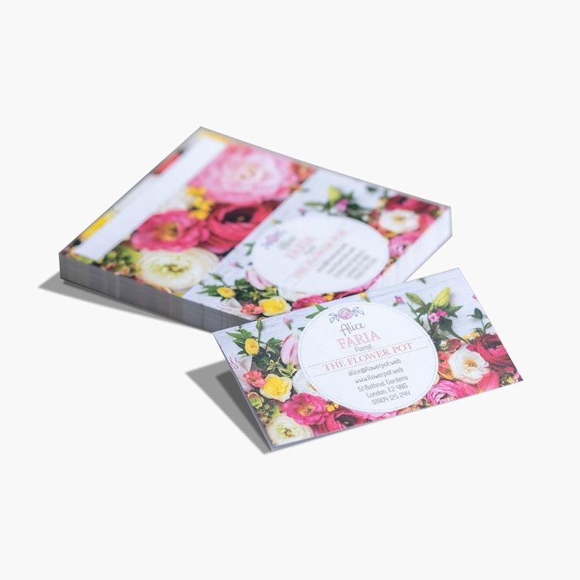 Folded Business Cards