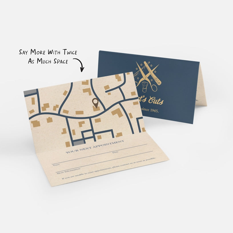 Folded Business Cards