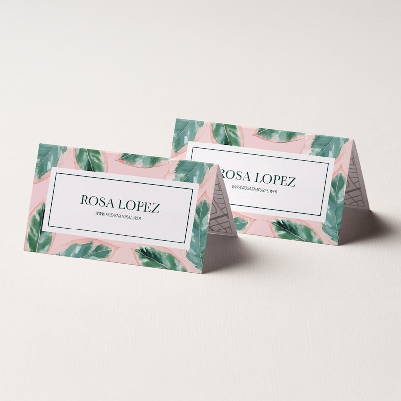 Folded Business Cards