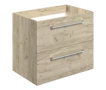 Nico 590mm Wall Hung 2 Drawer Basin Unit (No Top)