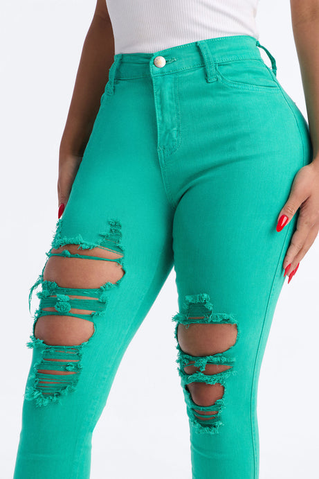 Tell Your Boy Bye Jeans - Green