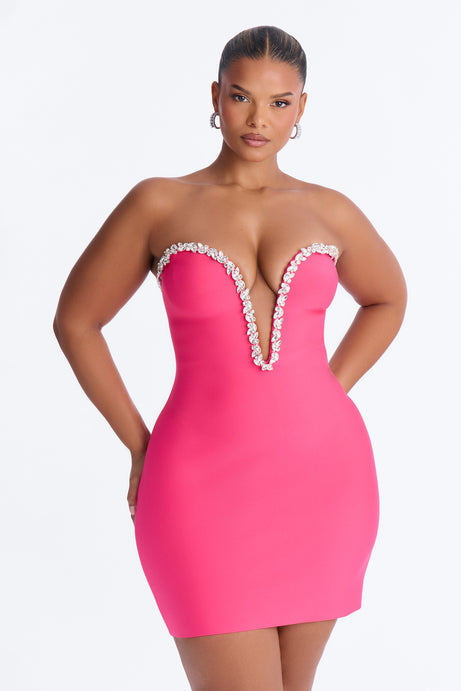 Sweetest Heart Embellished Mini Dress