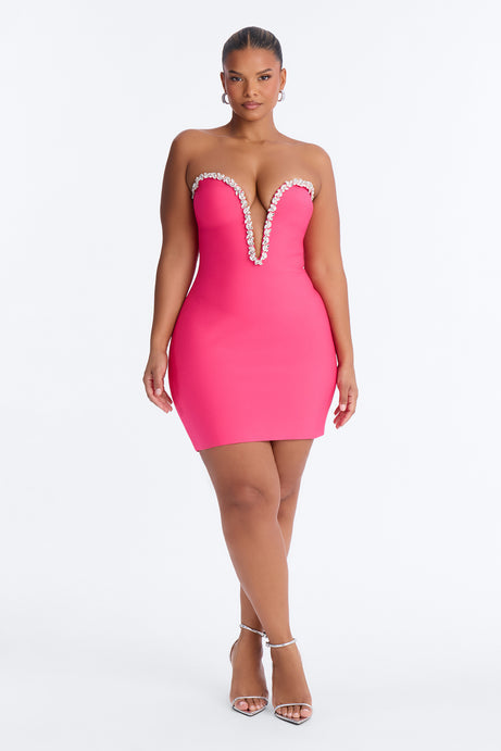 Sweetest Heart Embellished Mini Dress