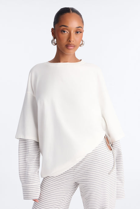 Layered Ease Striped Pant Set