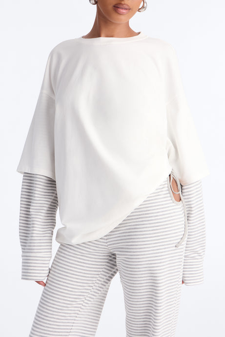 Layered Ease Striped Pant Set
