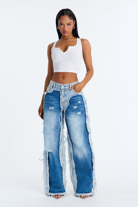 In Concert Reconstructed Wide Leg Jeans