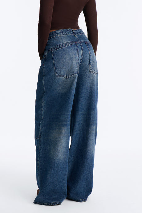 Canton Clasp Upsized Rigid Wide Leg Jeans