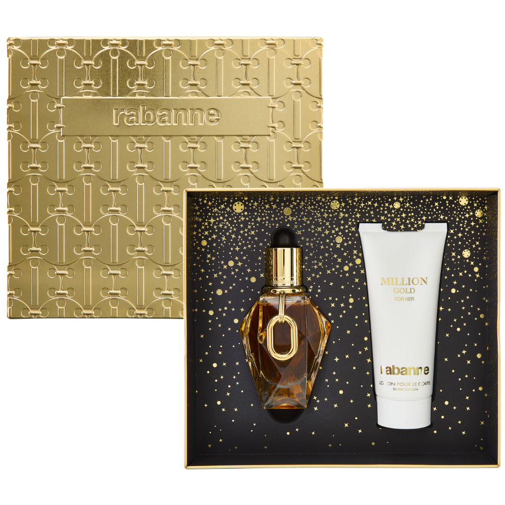 Paco Rabanne Million Gold For Her Eau De Parfum Gift Set 50ml