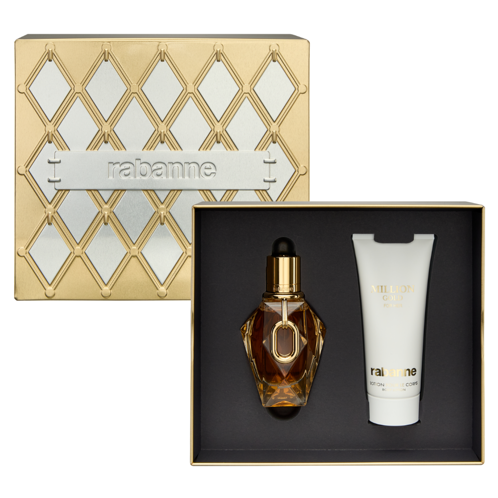 Paco Rabanne Million Gold For Her Eau De Parfum Gift Set 50ml