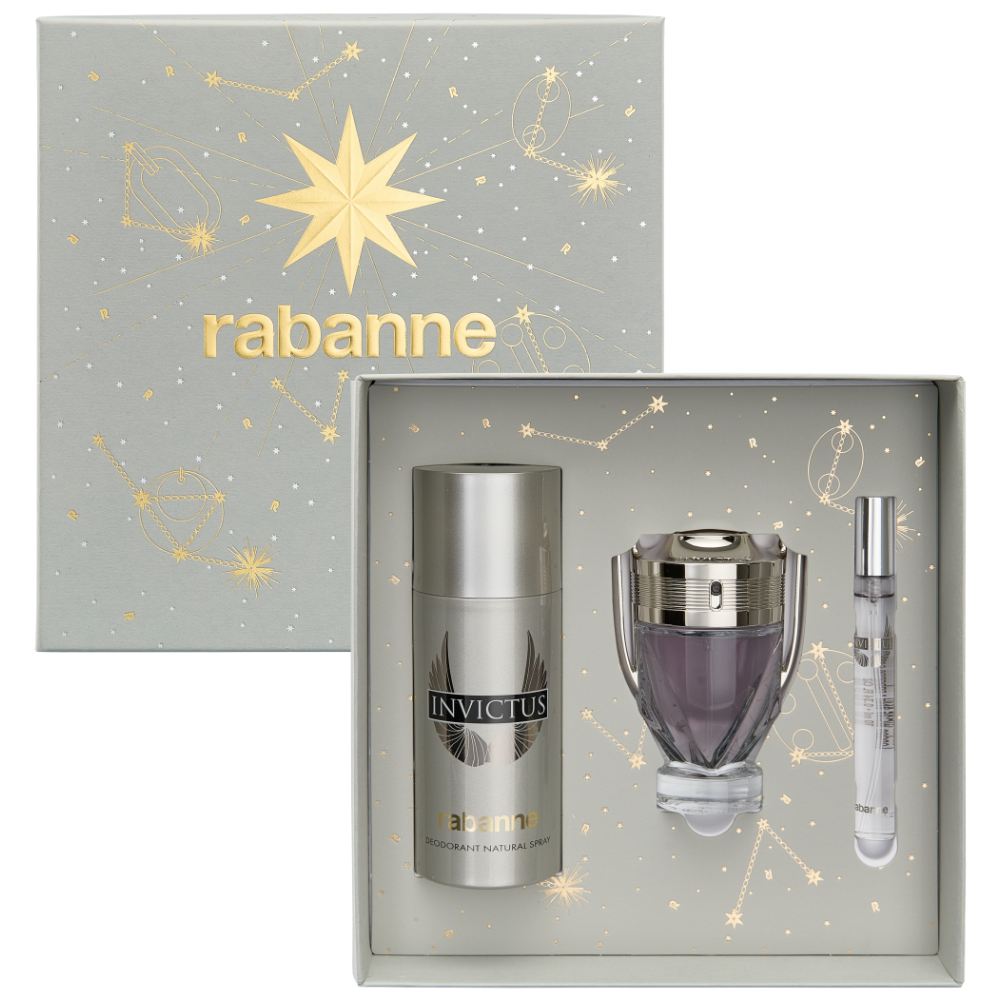 Paco Rabanne Invictus Eau De Toilette Gift Set 50ml