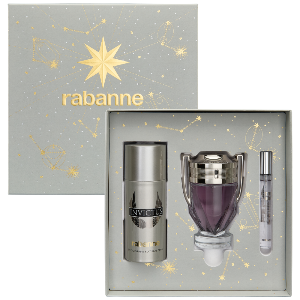 Paco Rabanne Invictus Eau De Toilette Gift Set 100ml