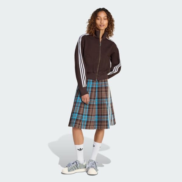 PLEATED CHECK SKIRT