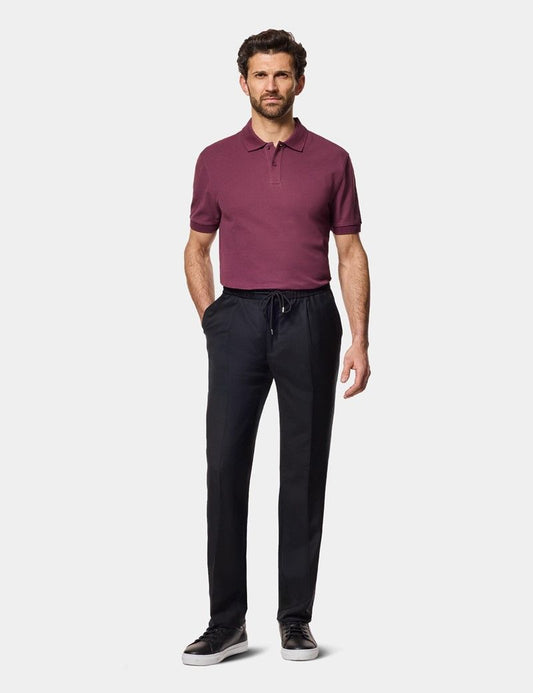 Wine Piqué Polo Shirt