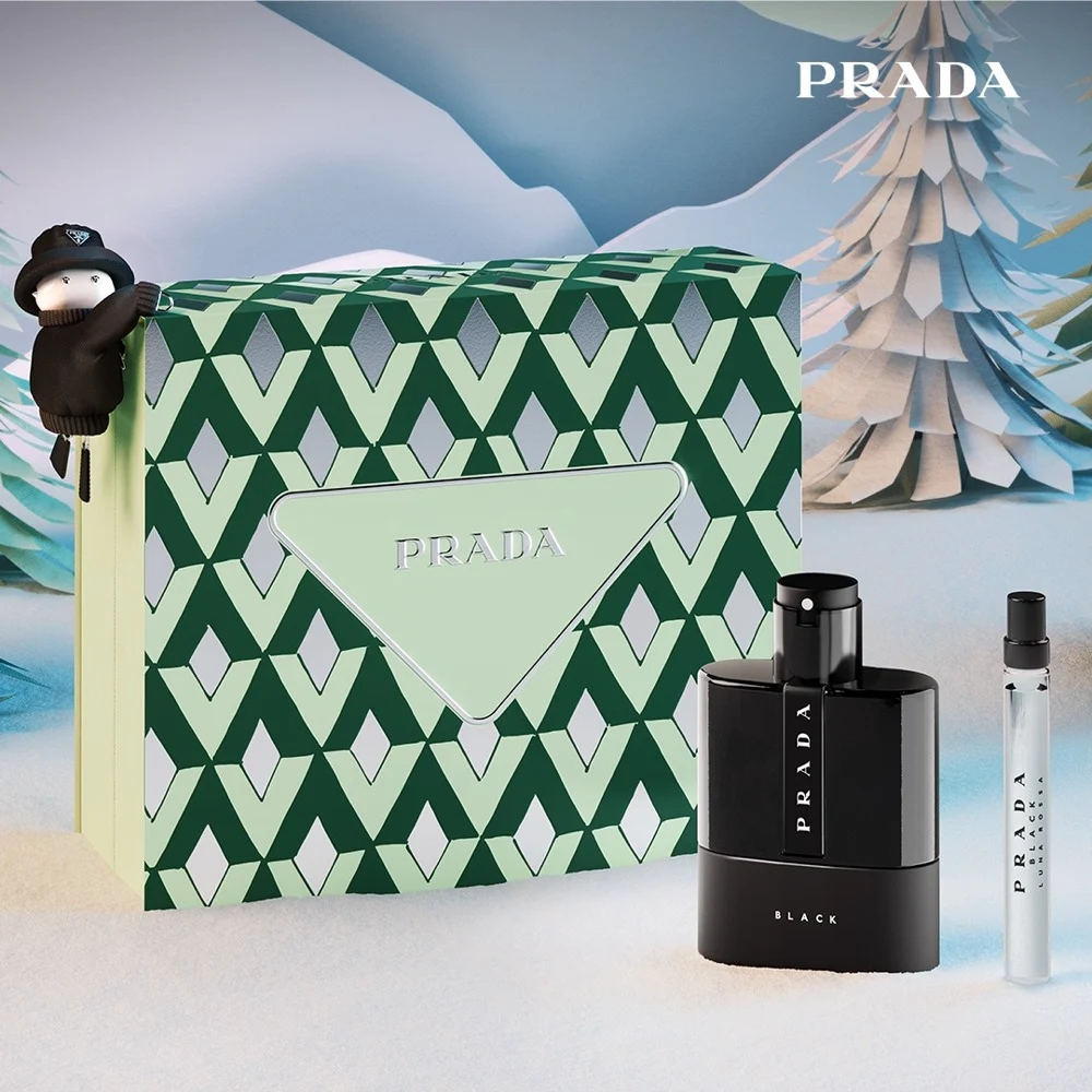 Prada Luna Rossa Black Eau De Parfum Gift Set 100ml