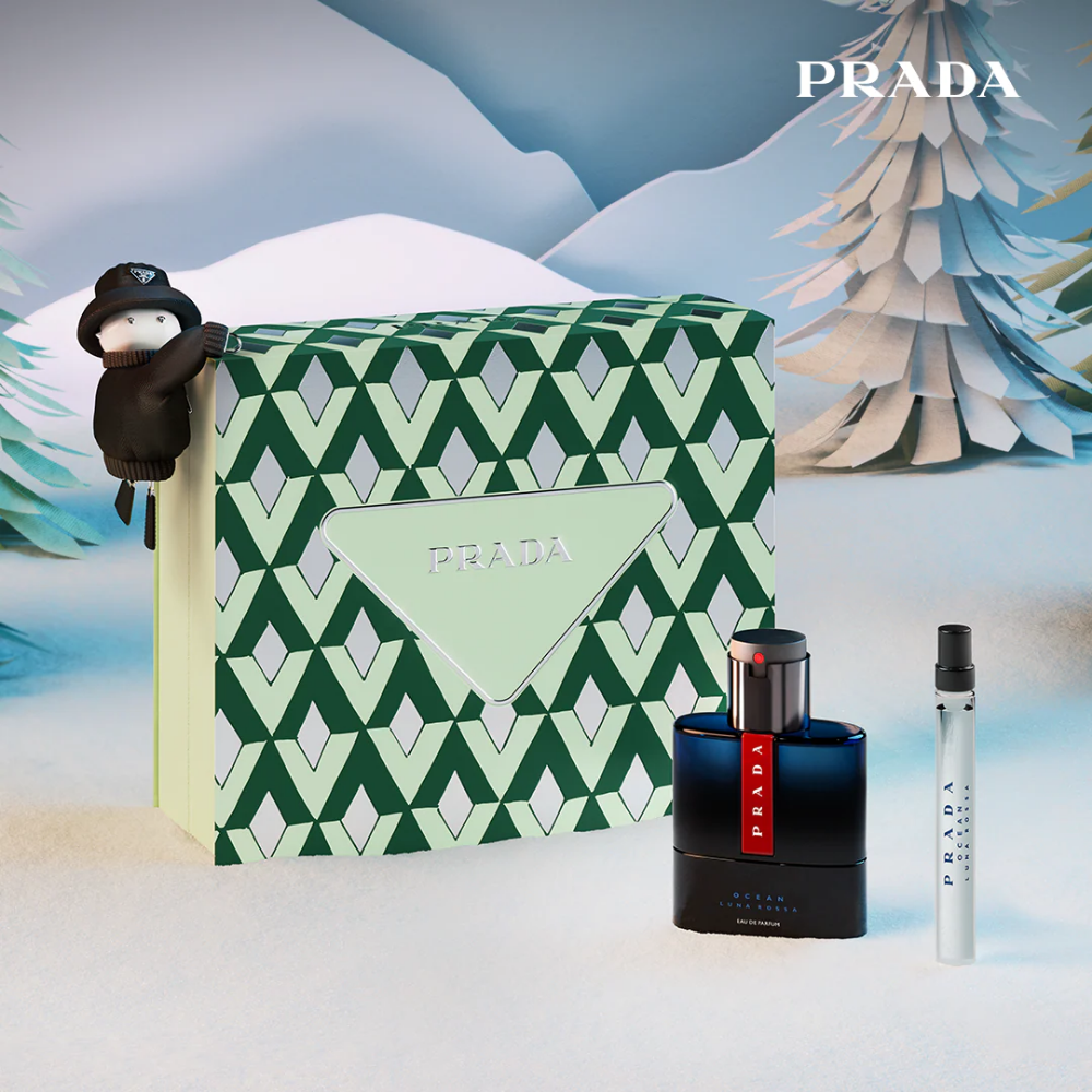 Prada Luna Rossa Ocean Eau De Parfum Gift Set 50ml