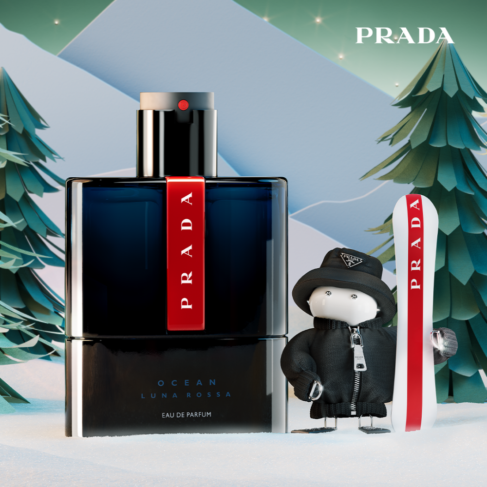 Prada Luna Rossa Ocean Eau De Parfum Gift Set 50ml