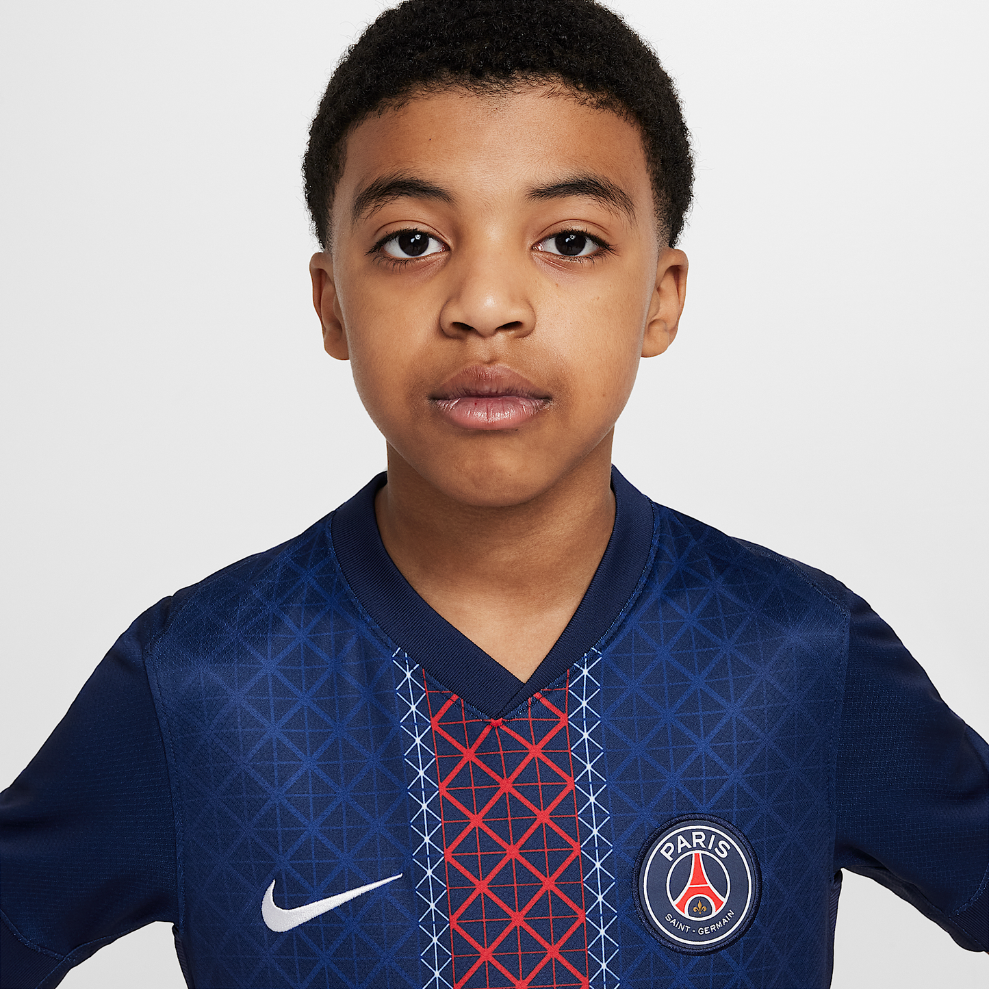 Paris Saint-Germain 2025/26 Stadium Home Older Kids' Nike Dri-FIT Football Replica Shirt