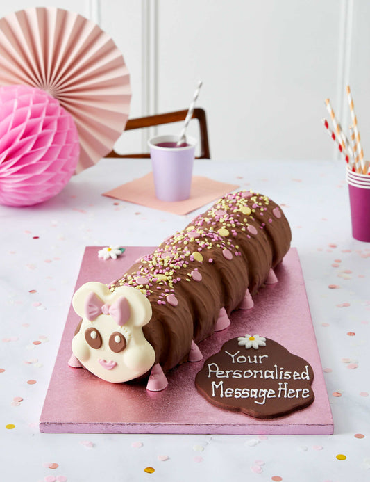 Personalised Connie the Giant Caterpillar™ Cake (Serves 40)