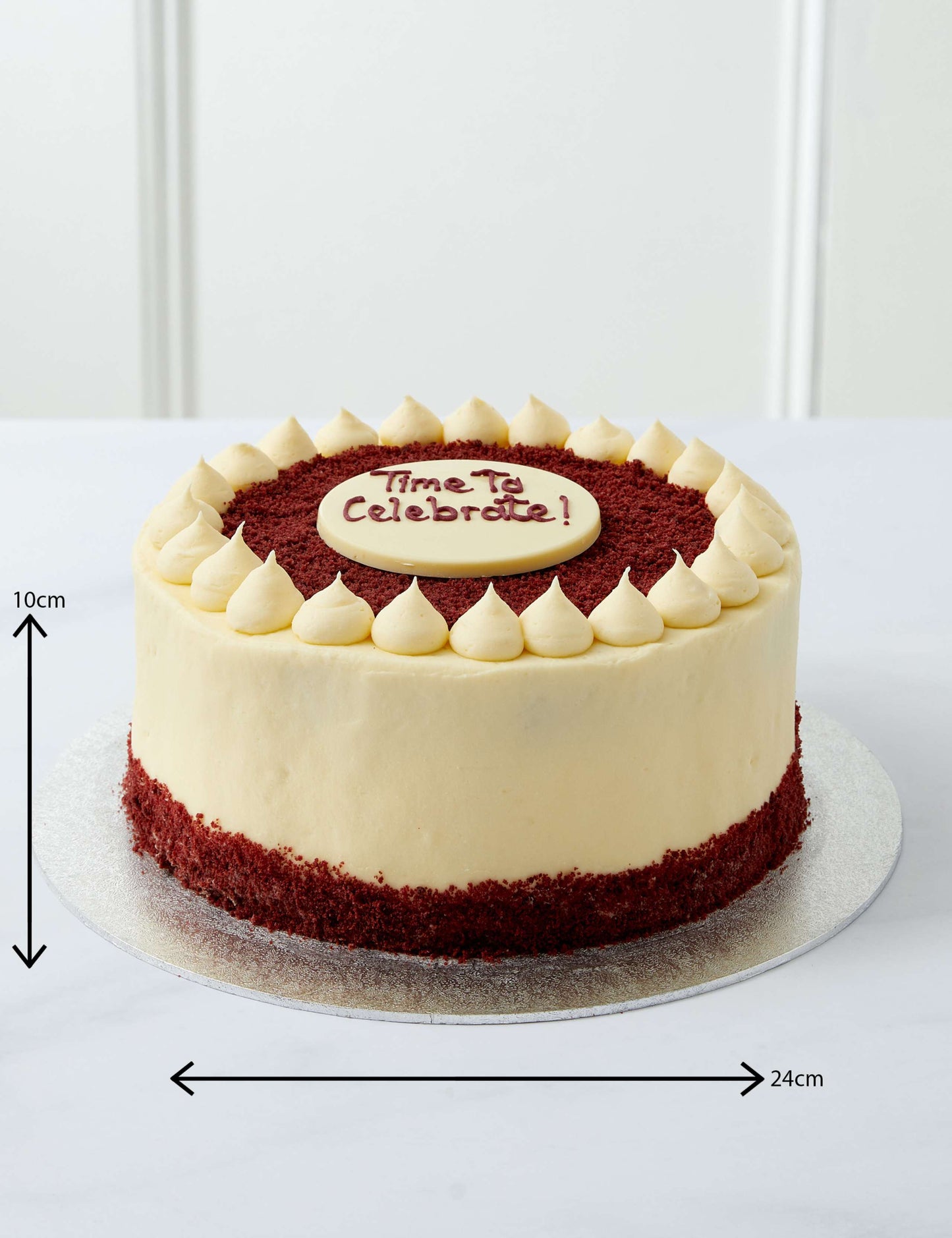 Personalised Extra Large Red Velvet Cake (Serves 24)