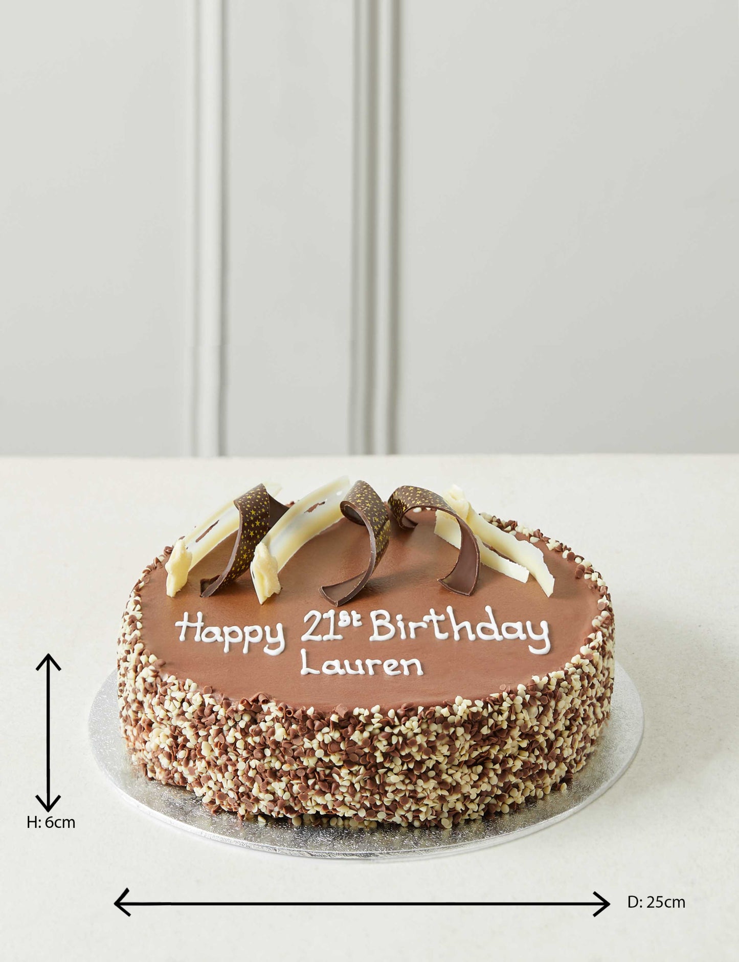 Personalised Extremely Chocolatey Party Cake (Serves 25)