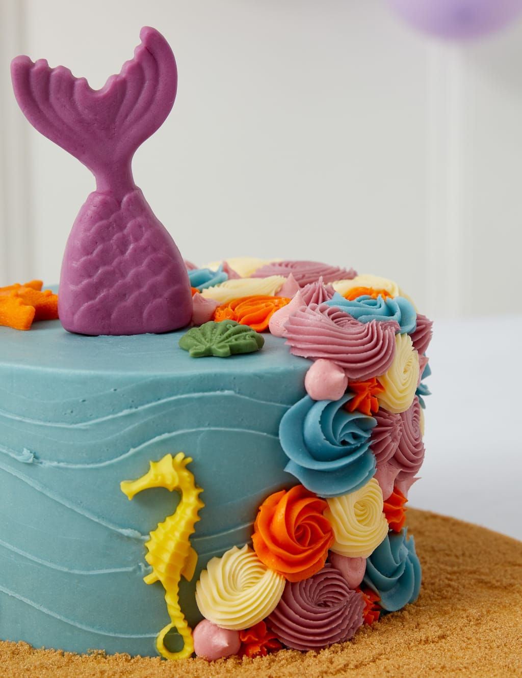 Personalised Under the Sea Mermaid Cake (Serves 20)