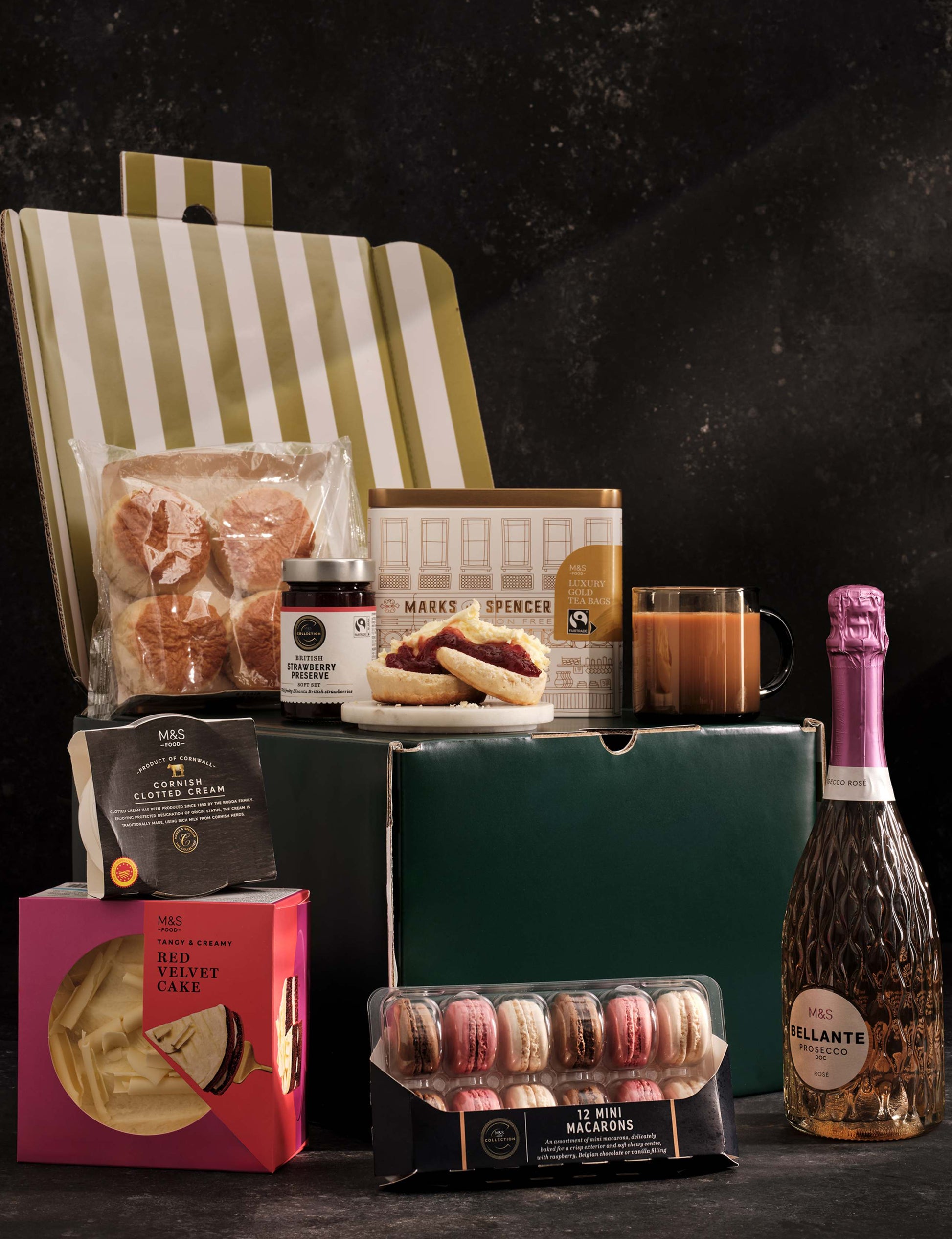 Pink Prosecco Afternoon Tea Gift