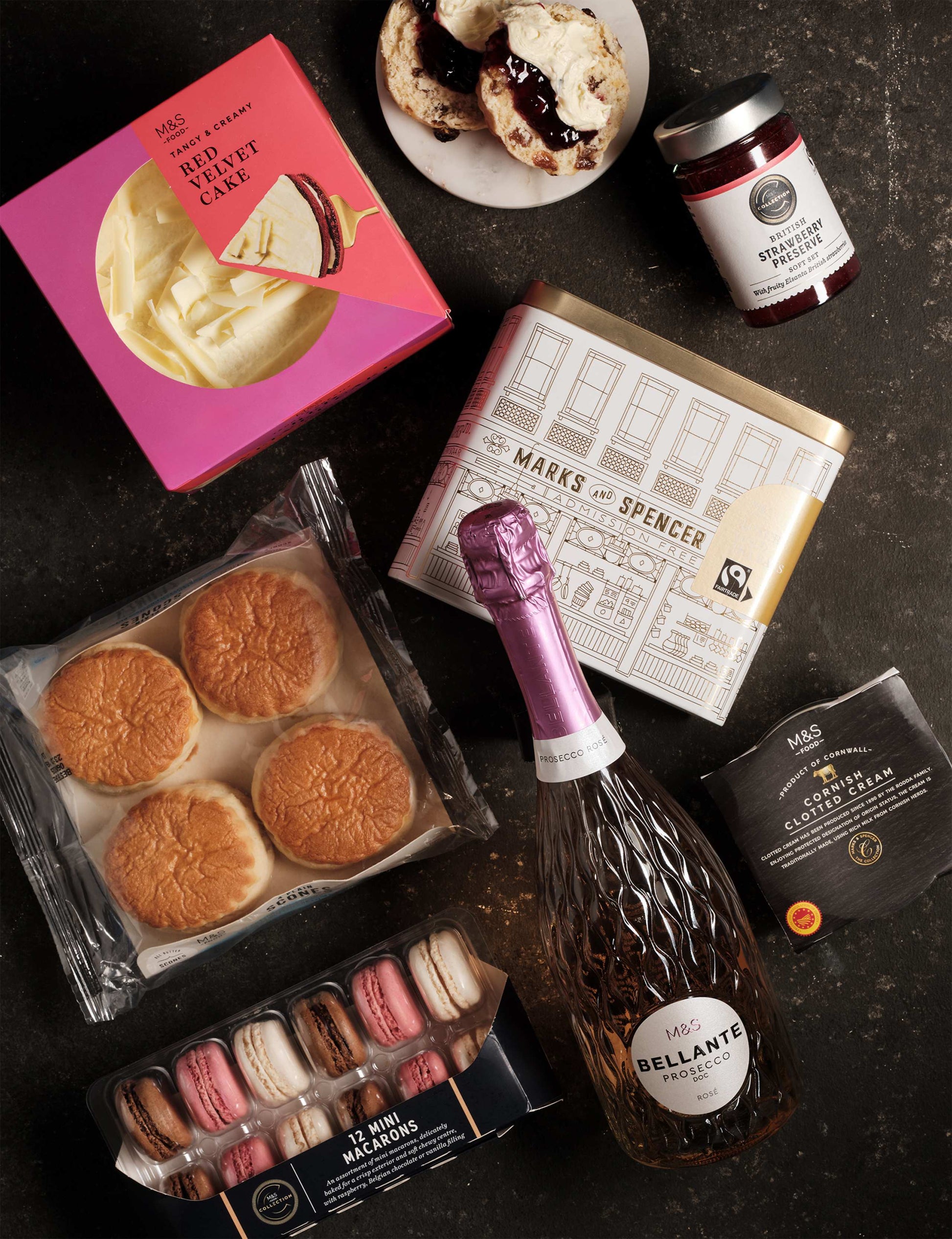 Pink Prosecco Afternoon Tea Gift