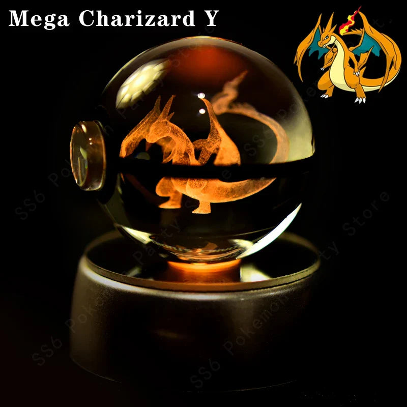 Pokemon Crystal Ball 3D Lamp Night Light - Interactive Group