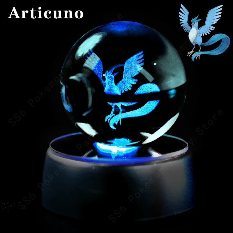 Pokemon Crystal Ball 3D Lamp Night Light - Interactive Group