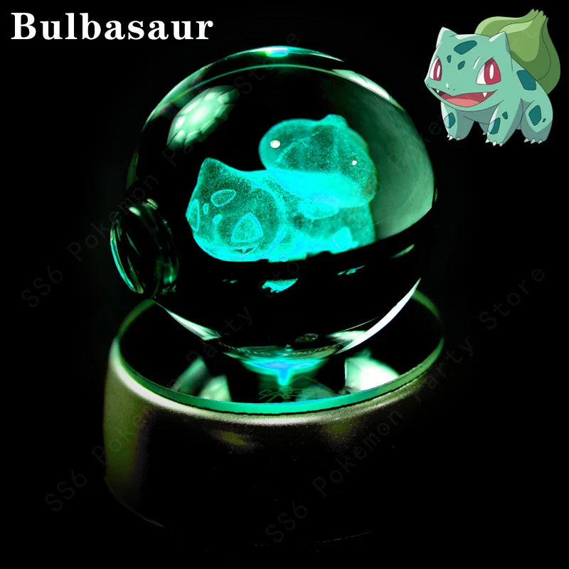 Pokemon Crystal Ball 3D Lamp Night Light - Interactive Group