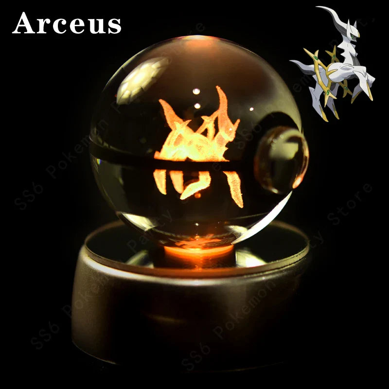 Pokemon Crystal Ball 3D Lamp Night Light - Interactive Group