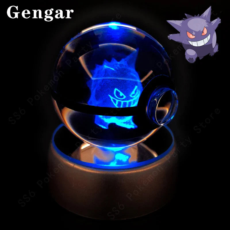 Pokemon Crystal Ball 3D Lamp Night Light - Interactive Group