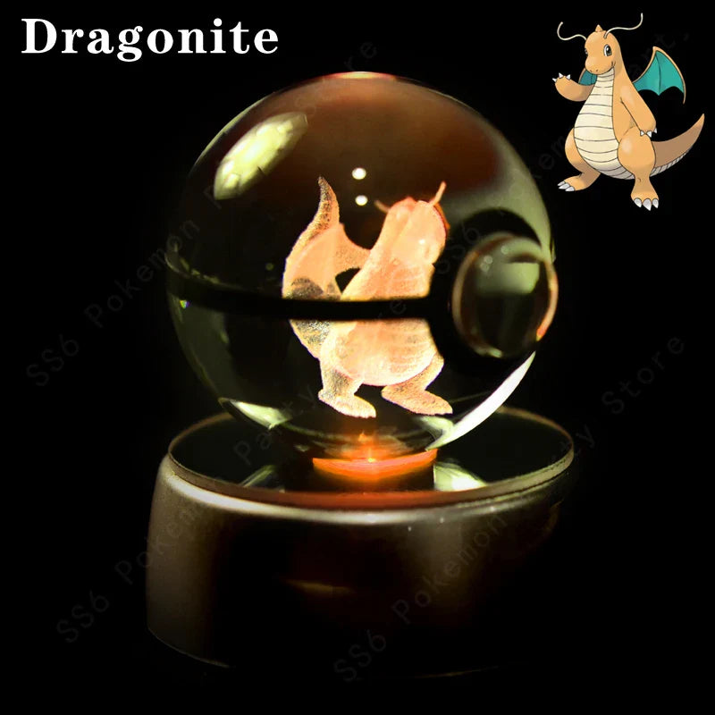 Pokemon Crystal Ball 3D Lamp Night Light - Interactive Group
