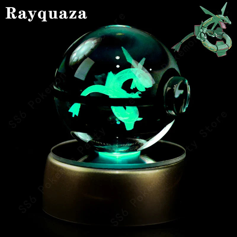 Pokemon Crystal Ball 3D Lamp Night Light - Interactive Group