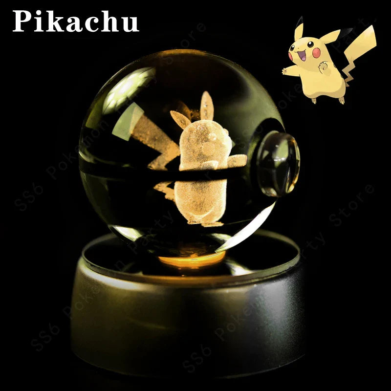 Pokemon Crystal Ball 3D Lamp Night Light - Interactive Group