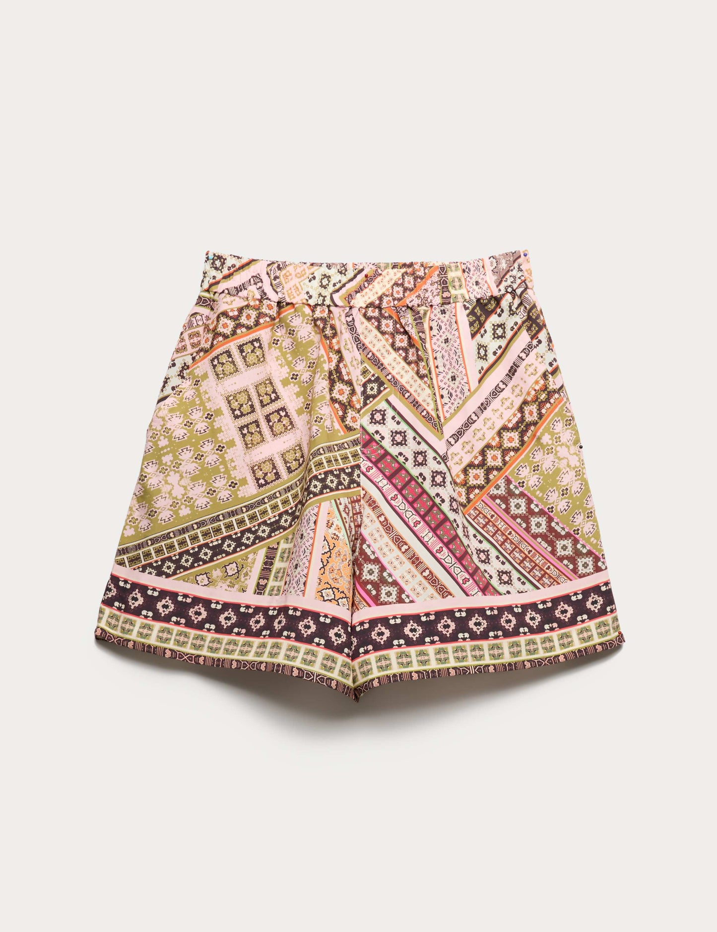 Printed High Waisted Shorts