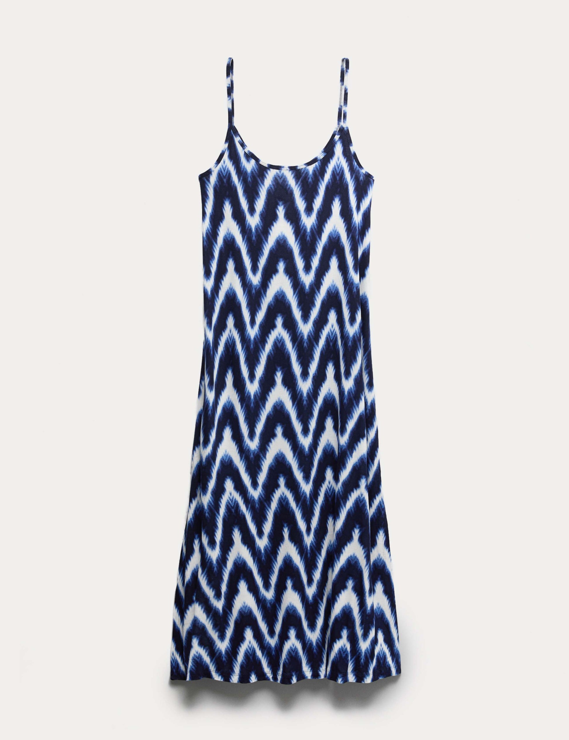 Printed Jersey Midaxi Beach Dress